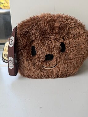 Hallmark Star Wars Itty Bittys Chewbacca Plush Case/Toiletry or Tech bag. BNWT
